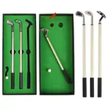 Minigolf - Golf Geschenke für Männer - Fidget Pen, Golf Pen Set, 3 Golfschläger Kugelschreiber, Mini Desktop Spiele, Lustiges Fidget Spielzeug, Ideal für Feiertage, Bürogeschenke und Golf-Fans