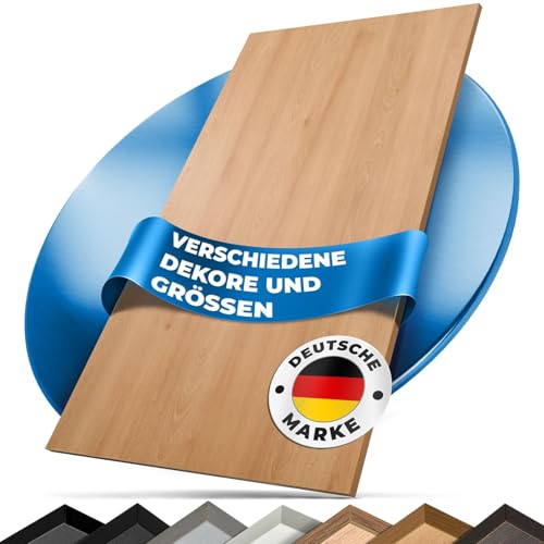 Tischplatte 160x60 | Arbeitsplatte, Küchenarbeitsplatte, Schreibtischplatte aus Holz | Hochwertige Holzplatte für Büro oder als Esstischplatte, Küchenplatte | Holzplatten (Buche)