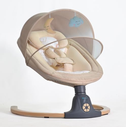 BEBE2LUXE AVA Babyschaukel/Babywippe, elektrisch (beige) (beige)