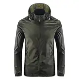 SRZYMJ Mantel Herren Winter Wintermantel Übergangsjacke Outdoorjacke Atmungsaktiv Wollmantel Winter Softshelljacke Steppjacke Leicht Wandern Funktionsjacke Parka Winter Sportjacke Freizeitjacke