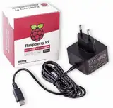 Raspberry 4596 Pi - offizielles Netzteil für Raspberry Pi 4 Model B, USB-C, 5.1V, 3A