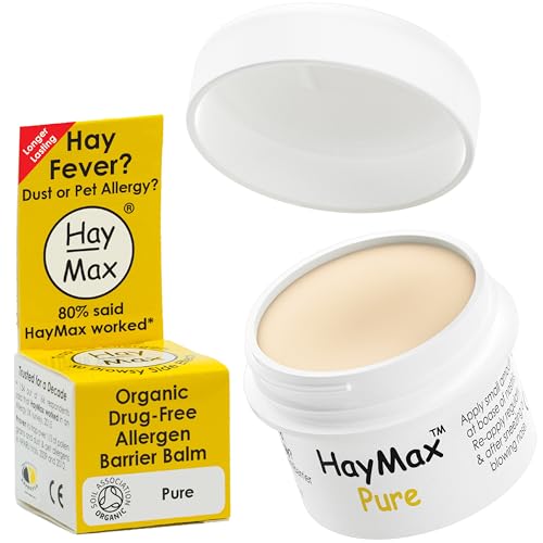HayMax Heuschnupfen Nasenfilter - Pur 5 ml – Bio Allergie Nasenfilter bei Pollenallergie, macht nicht müde – Fängt Pollen, Staub und Allergene ab – Für Erwachsene, Kinder und Schwangere geeignet