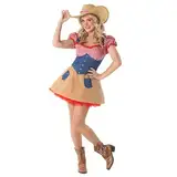 Fun Shack Cowgirl Kostüm Damen, Faschingskostüm Cowgirl Damen, Kostüm Cowboy Damen, Kostüm Damen Cowboy, Cowgirl Kleid Damen, Karneval Cowgirl Damen, Cowgirl Rock Damen, Fasching Cowgirl S