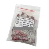 KIT 100PC=10value*10PCS Metallized Polyester Film Capacitors CBB Assortment Kit 100V 10nF ~ 470nF Capacitors