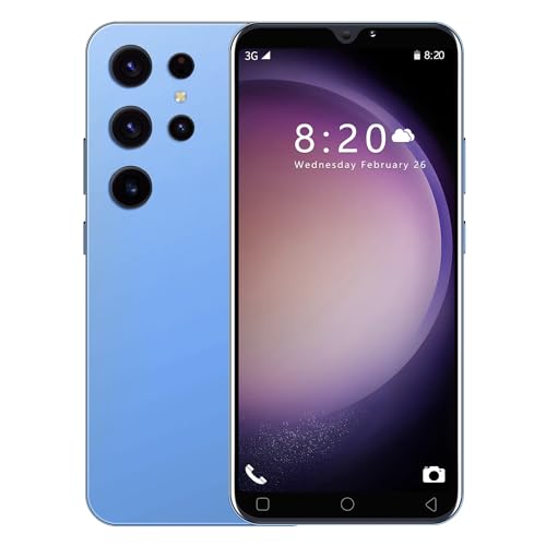 SnHey Billiges Smartphone, 5.0 Zoll HD Anzeige, 16GB/Erweiterung 128GB und Android 9.0 Handy, Dual SIM Dual Kamera, GPS/Bluetooth/WiFi/Gesicht entsperren (SnHey-S23Ultra-Blue)