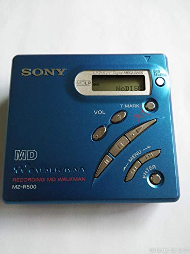 Sony MZ-R500/L tragbarer MiniDisc-Rekorder blau