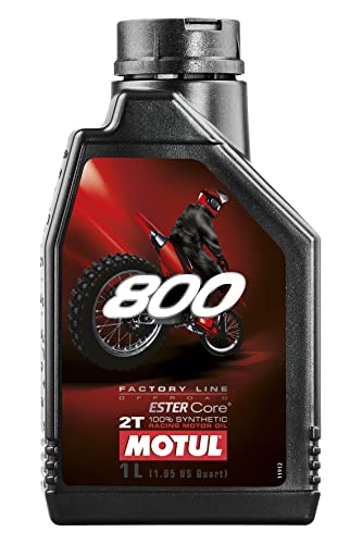 Motul 104038 800 2T Factory Line Off Road, 1 L, Black, 221x117x63.5