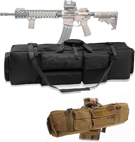 Futteral Langwaffen, Waffenkoffer, Futteral Langwaffen, Für 100Cm Langwaffen, M249 Gewehrtasche Mit Zeitschriften Taschen Und Pistolenbeuteln, Für Langwaffen Luftgewehr Gewehr Jagd E