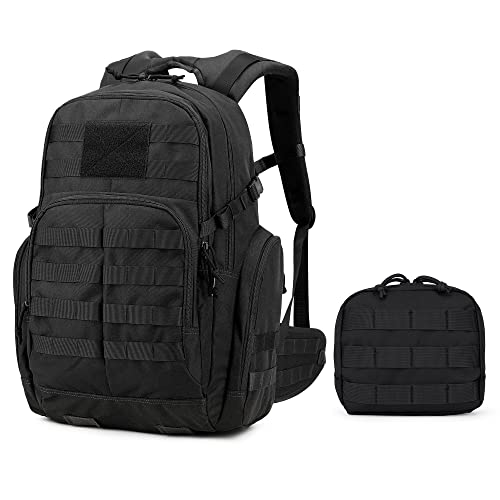 Mardingtop 40L Militär Backpack für Outdoor Ausrüstung Trekkingrucksäcke mit MOLLE-System Taktischer Rucksack für Wandern,Reisen & Zubehör Pouch