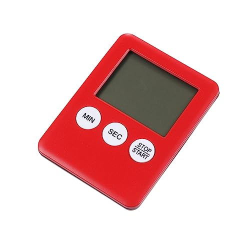 Alipis 2 Stück Küchentimer Für Kochtraining Digitaler Timer-ständer Rot Benutzerfreundliche Taste Batteriebetrieben Zum Backen Kochen Fitnessstudio Hausaufgaben