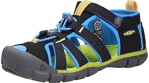 KEEN, Unisex Kinder Seacamp 2 CNX Sandalen , Black Brilliant Blue , 31 EU