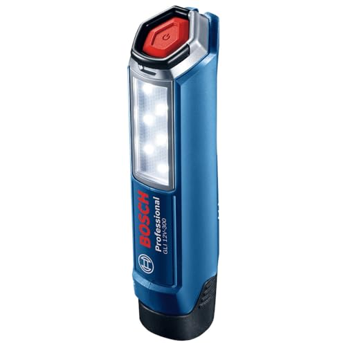 Bosch Professional 12V System Akku LED Lampe GLI 12V-300 (300 Lumen, ohne Akkus und Ladegerät, im Karton)