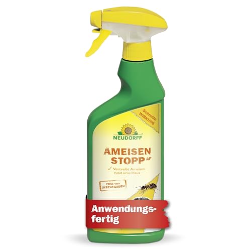 Neudorff AmeisenStopp AF – Anwendungsfertiges Spray zur zuverlässigen Ameisenabwehr mit Sofortwirkung für Innen und Außen, insektizidfrei, 500 ml