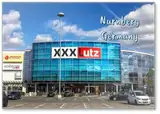 Nürnberg, Deutschland: Xxxlutz Furniture Store, Österreich ansässig, Xxxlutz ist der zweitgrößte Möbelhändler der Welt, Kühlschrankmagnet