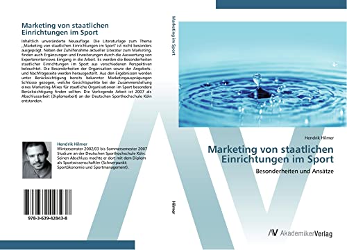 Marketing von staatlichen Einrichtungen im Sport: Besonderheiten und Ansätze