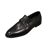 Anzugschuhe schwarz 39 schnürschuhe Herren herren's Oxford & Derby Flat Shoes Barefoot Tanzschuhe Herren flach Weite h spitzschuhe Ballett Penny Loafer Herren Leder