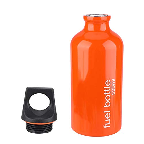 Kraftstoffflasche, 530 ML Aluminium Herd Gas Tank Benzin Flasche Öl Vorratsbehälter für Outdoor Camping Wandern