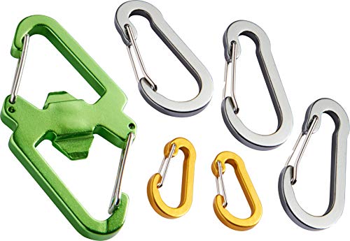 HABA 303614 - Terra Kids Karabiner-Set, Karabiner für Kinder, Outdoor-Tool für Kinder, zum Befestigen von leichten Gegenständen am Gürtel oder Rucksack