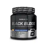 BioTechUSA Black Blood NOX+ | Pre-Workout-Formel | mit Koffein, Kreatin, Tyrosin | Zuckerfrei | 340 g | Blaubeere-Limette