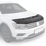 OMAC Haubenbra Steinschlagschutz Bonnet Bra kompatibel mit VW Passat CC 2008-2012 Kariert Halb