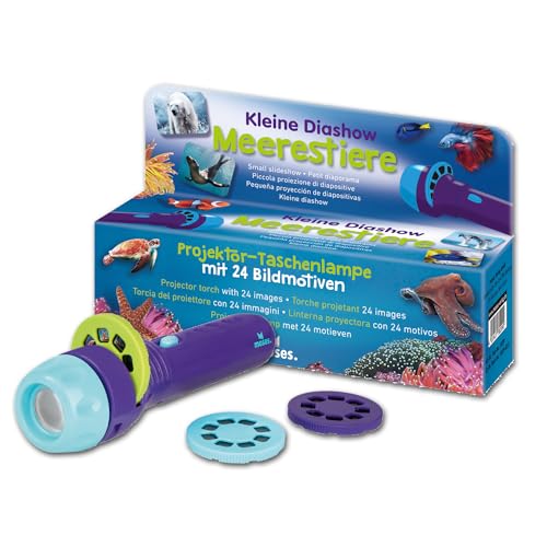 moses. Kleine Diashow Meerestiere, Projektor-Taschenlampe für Kinder, 24 Bildmotive aus der spannenden Unterwasserwelt, Für die Entdeckungsreise von zuhause