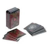 Dungeons & Dragons Spielkarten mit Sammelaufbewahrungsdose - Offiziell Lizenziertes DND Merchandise, Standard 54-Karten-Deck - Kartenset umfasst dekorative, geprägte Metallbox