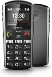 Emporia SIMPLICITY Handy, 2 Zoll Farbdisplay, große Tasten, SOS-Taste, Ladestation, M4/T4, kompatibel mit Hörgeräten, Bluetooth, Black (Italien)