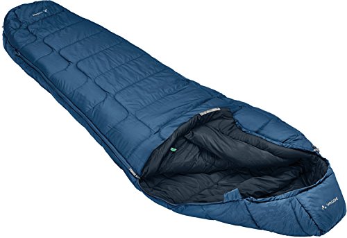 VAUDE Mumienschlafsack 220 cm Sioux 800, atmungsaktiver 3-Jahreszeiten Schlafsack, kompakter Kunstfaserschlafsack 1500g für Indoor & Outdoor-Camping, baltic sea, right