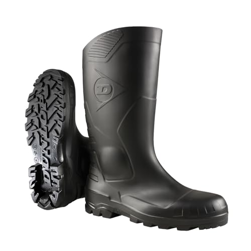 Dunlop Sports Unisex Dunlop Devon Full Safety Gummistiefel, Schwarz, 43 EU