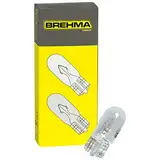 BREHMA 10x Glassockellampe T5 W2x4.6d 24 V 1,2 Watt