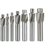 1pc 4 Flöte Senker Schaftfräser M3-M16 Pilot Nutting Tool Fräser Senker Schaftfräser Pilotloch HSS Fräser-M6,2x10x10,4x58