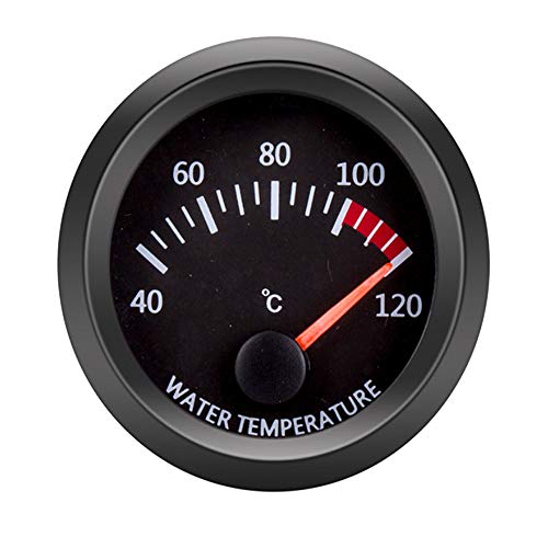 ETOPARS 52mm Automotor Kfz Zeiger Wassertemperatur Messgerät Kit Temperatur Celsius Wassertemperaturanzeige Weiß Lichtanzeige Zeigeranzeige