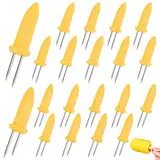 JINSION Edelstahl Maiskolben Halter, 20 PCS Mais Halter Maiskolben Spieße Grillzubehör, Schaschlikspieße Food Fruit Forks, Maishalter Maiskolben Nadel für BBQ, Zuhause, Kochen, Grillen,Weihnachtsfeier