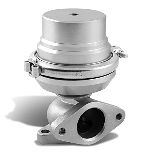 DNA Motoring WG-38-SL Externer V-Band Turbo Verteiler Wastegate, 38 mm, silberfarben