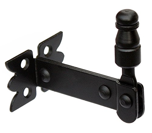 Fensterladenhalter Klappladenhalter Festhalter Feststeller für Fensterladen schwarz