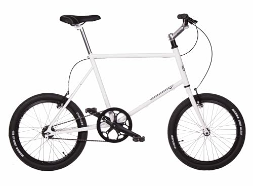 FK Cycling Mini Velo Fahrrad mit zwei automatischen Gängen, 20-Zoll-Räder, Einheitsgröße, 480 mm, Weiß