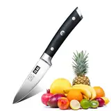 SHAN ZU Schälmesser, Spickmesser Gemüsemesser Küchen Messer Klein Edelstahl Obstmesser 9.5CM - Classic Series