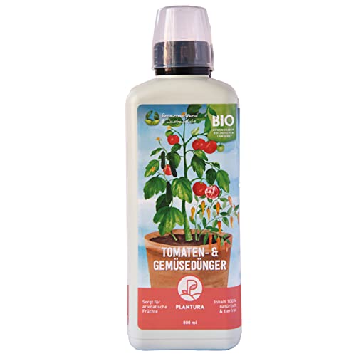 Plantura Bio Tomaten- & Gemüsedünger, Bio Flüssigdünger für Gemüse, 800 ml