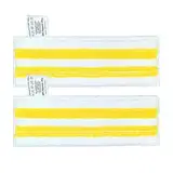 2-er Set Dampfreiniger Ersatztücher für Kär-che-r,Mikrofaser-Tuchset,hochwertige Feinstfaser, Klettsystem, Weiss, Waschbar Mikrofaserbezug für Alle Böden