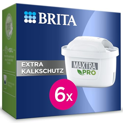 BRITA Wasserfilter Kartuschen MAXTRA PRO Extra Kalkschutz – 6er Pack (Halbjahresvorrat);Original BRITA Ersatzkartusche für alle BRITA Kannen. Kalkreduktion & ultimativer Geräteschutz. Für Heißgetränke