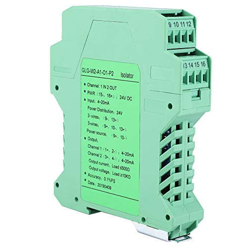 4-20 MA Analoger Signalsplitter 1 Eingang 2 Ausgang 4-20mA auf 4-20mA DC 24 V DC Stromsignaltrenner Sender 4-20 MA SPS-Erkennungssignalkonditionierer