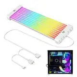 ARGB -PC -Kabelabdeckung, RGB -PSU -Kabel LED -Streifen, RGB PSU Extension Strip Cover Kit, Synchronisierte ARGB Motherboard Supply -Erweiterung, 24 -Pin -Argb -Motherboard -Erweiterung, 5 -V -Beleuch