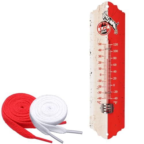 1. FC Köln Thermometer + 2 Paar Fan-Schnürsenkel