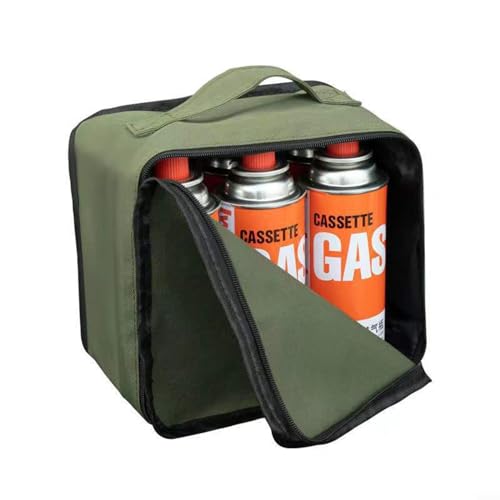 Hasaller Outdoor Gas Tank Aufbewahrungstasche Canvas Gas Kanister Herd Taschen Atmungsaktiv und Wetterfest Canvas Aufbewahrungstaschen Schützende Aufbewahrungstasche für Gastanks