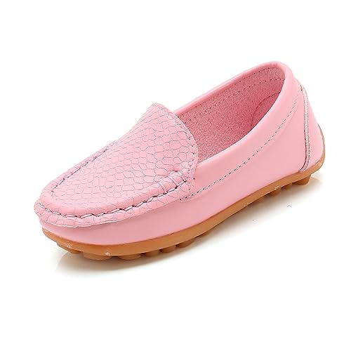 Schuhe für Kleinkinder, Kleinkinder, kleine Kinder, Jungen, Mädchen, weiche Schlupfschuhe, flache Schuhe, Bootsschuhe, Freizeitschuhe, Kleinkinder, Mädchen, Tennis, Größe 43, rose, 34 EU