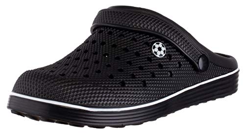 Brandsseller Herren Clog 42 Gartenclog Pantolette Hausschuh Gartenschuh Badeschuh – Schwarz