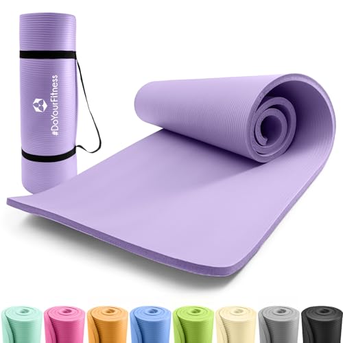 #DoYourFitness x World Fitness | Fitnessmatte "Yamuna" | 183x61x1,5cm | Phthalatfrei & rutschfest | Gymnastikmatte ideal für Yoga, Pilates, Fitness, Outdoor im Studio & zu Hause | Violett