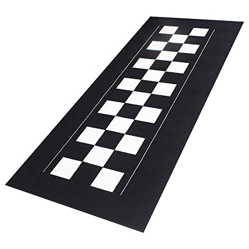 Bike It Teppich Biketek Check Flag Serie 4 Garagenmatte Motorradteppich