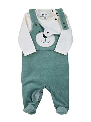 Sterntaler Unisex Baby Strampler-set Nicki Ben Strampelhose, Dunkelgrün (275), 50