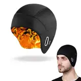 LSOJFE Fahrradmütze Fahrrad Helm Mütze Radmütze Unterziehmütze Herren/Damen Fahrrad Kappe Sportmütze Laufmütze Bike Warm Cap Winter Winddichte Wintermütze Atmungsaktiv Helmmütze